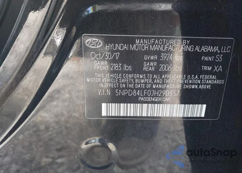 2018 Hyundai Elantra Value Edition from USA, damaged, VIN 5NPD84LF0JH290357
